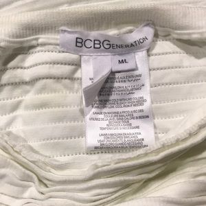 BCBGeneration BCBG White Stretch Tank Tube Top M/L